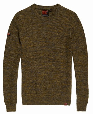 Superdry Upstate Crew Neck Férfi Ugró Olivazöld | BREIO7480